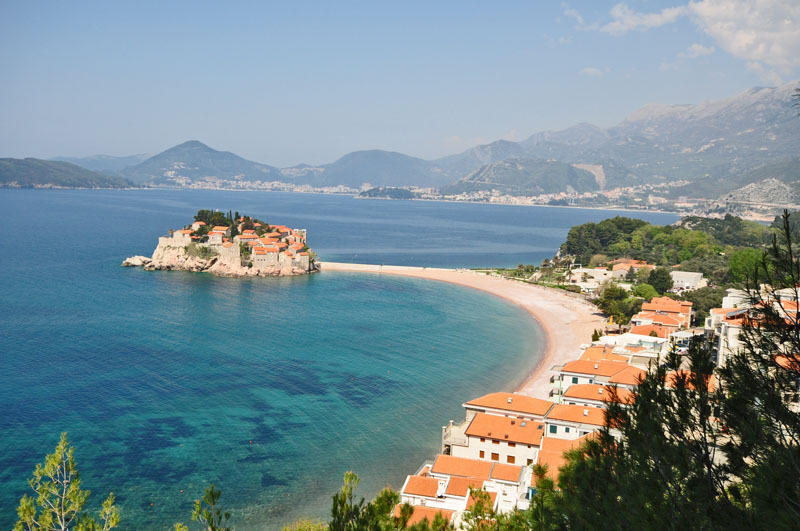 Apartments Vila Andja Sveti Stefan Bagian luar foto